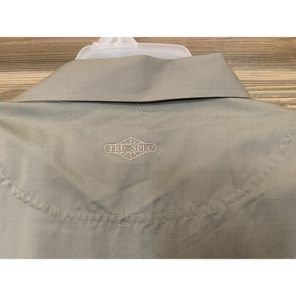 TRU-SPEC 24-7 Series Khaki Field Tactical Long Sleeve Zip Up Shirt Men's Sz XL - Picture 8 of 14